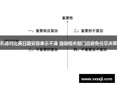 孔德对比赛日期安排表示不满 强调相关部门应避免任意决策